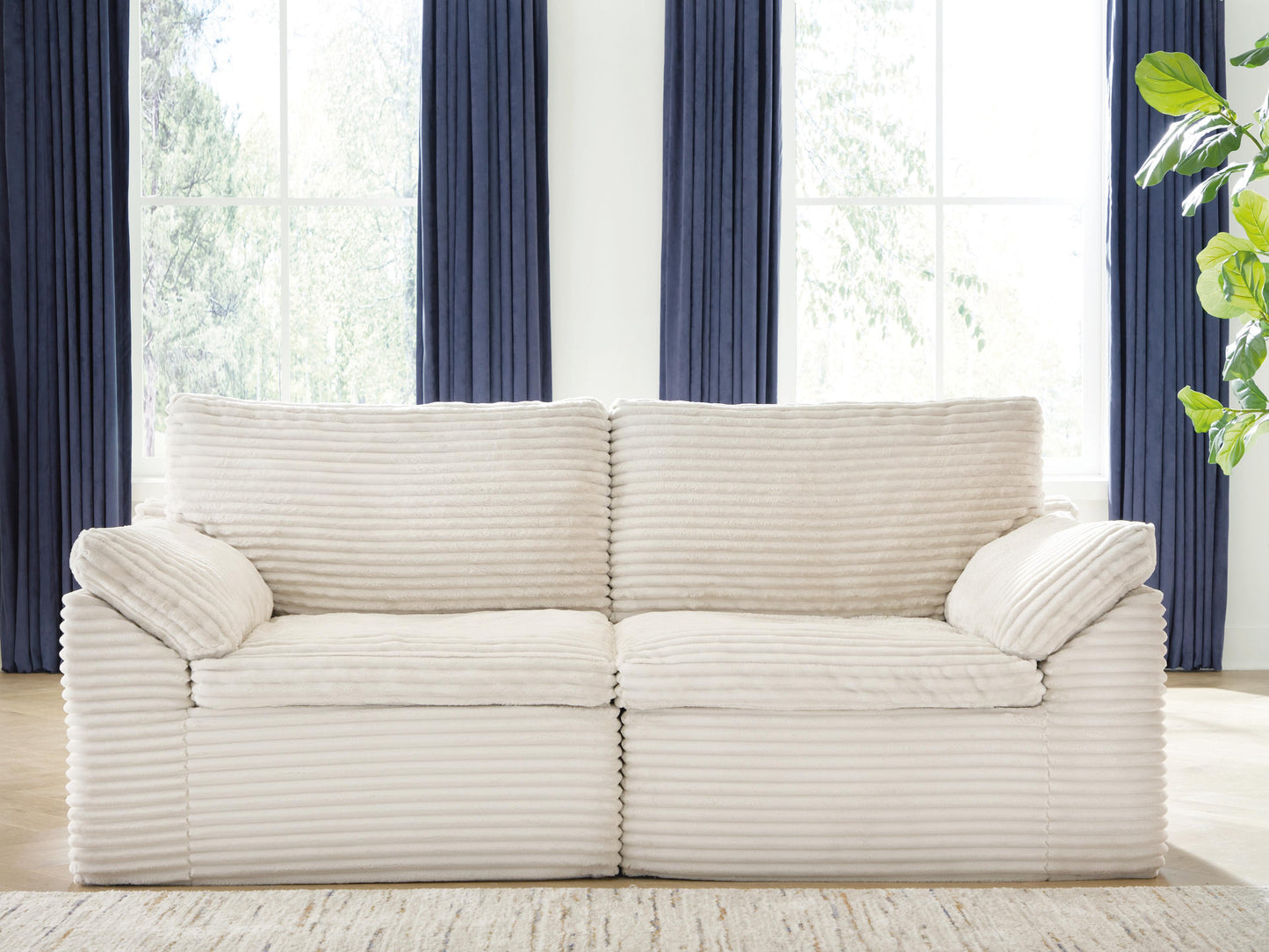 Myers Furniture Outlet - Ashley Furniture - Fannin Sectional - LAF/RAF Corner Chair (Set of 2) / Ivory - PC8430451