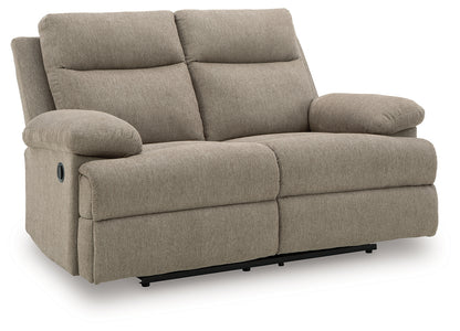Myers Furniture Outlet - Ashley Furniture - Side-Swipe Living Room - Reclining Loveseat / Mocha - PC9140586