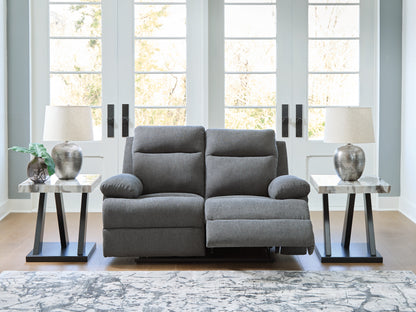 Myers Furniture Outlet - Ashley Furniture - Side-Swipe Living Room - Reclining Loveseat / Charcoal - PC9140686