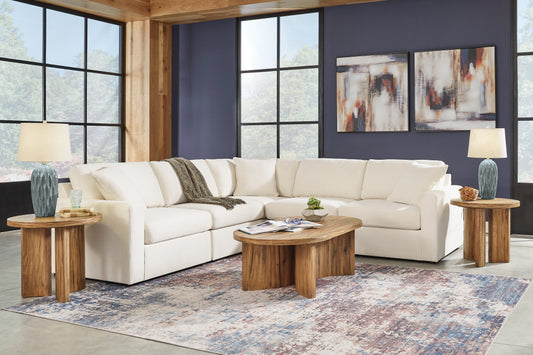 Myers Furniture Outlet - Ashley Furniture - Modmax Sectional - RAF 7-Piece Sectional with Audio Console / Ink - 92121S75