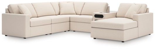 Myers Furniture Outlet - Ashley Furniture - Modmax 6-Piece Sectional with Audio System and Chaise - RAF 6-Piece Sectional with Audio System and Chaise - 92103S51