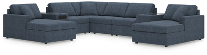 Myers Furniture Outlet - Ashley Furniture - Modmax Sectional - RAF 8-Piece Sectional with Chaise / Ink - 92121S31