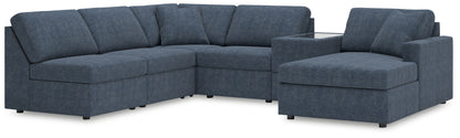 Myers Furniture Outlet - Ashley Furniture - Modmax Sectional - 6-Piece Sectional with Chaise and Storage Console / Ink - 92121S22