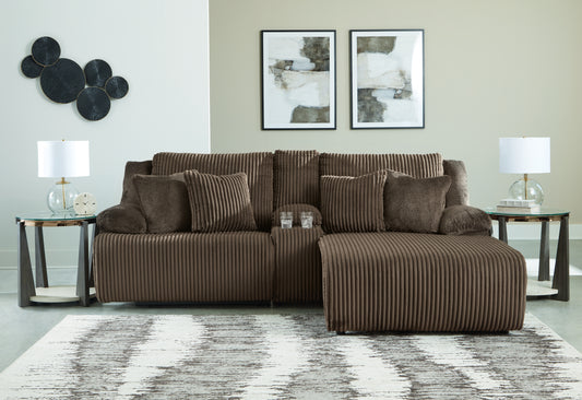 Myers Furniture Outlet - Ashley Furniture - Top Tier Sectional - 3-Piece Sectional Chofa / Alloy - 92706S10