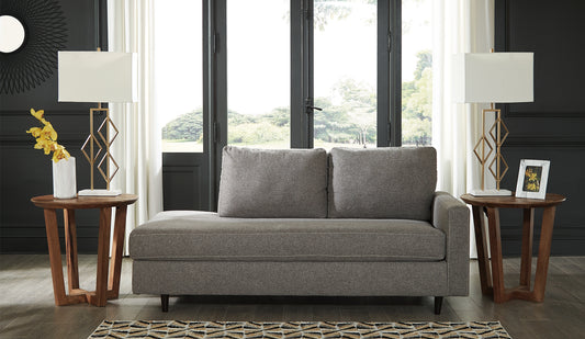 Myers Furniture Outlet - Ashley Furniture - Lyman Living Room - RAF Corner Chaise / Graphite - 9330317