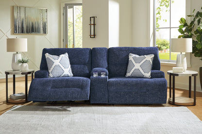 Myers Furniture Outlet - Ashley Furniture - Acklen Place Sectional - 3-Piece Sectional / Navy - 93607S10
