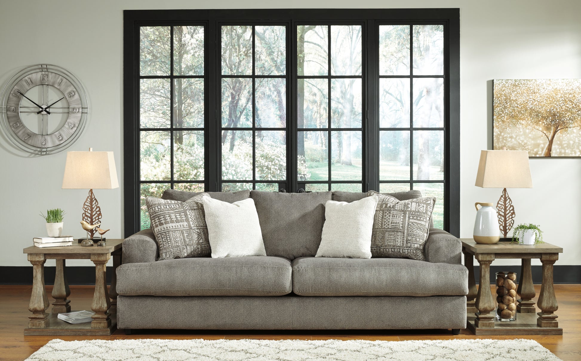 Myers Furniture Outlet - Ashley Furniture - Soletren Living Room - Sofa / Ash - 9510338