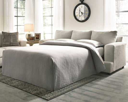 Myers Furniture Outlet - Ashley Furniture - Soletren Living Room - Oversized Accent Ottoman / Stone - 9510408