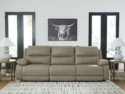 Myers Furniture Outlet - Ashley Furniture - Narwhal Place Sectional - 6-Piece Reclining Sectional with Storage Console / Pebble - PC99201S36