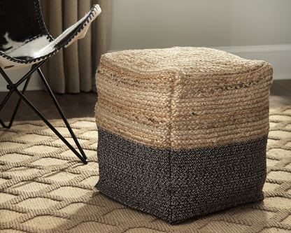 Myers Furniture Outlet - Ashley Furniture - Sweed Valley Pouf - Pouf / Natural/White - A1000420