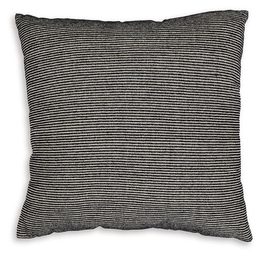 Myers Furniture Outlet - Ashley Furniture - Edelmont Pillows - Pillow (4/CS) / Black/Linen - A1000962