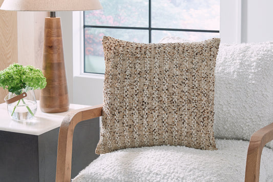 Myers Furniture Outlet - Ashley Furniture - Vorlane Pillows - Pillow (4/CS) / Tan/Brown/White - A1001046