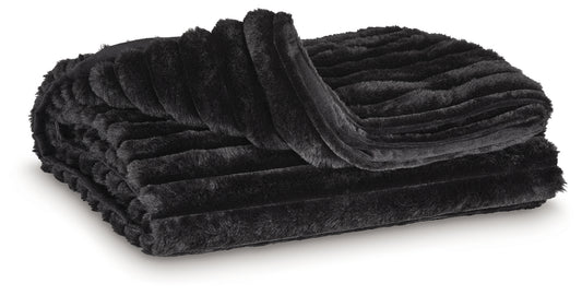 Myers Furniture Outlet - Ashley Furniture - Alsonwell Throw (Set of 3) - Throw (3/CS) / Black - A1001083