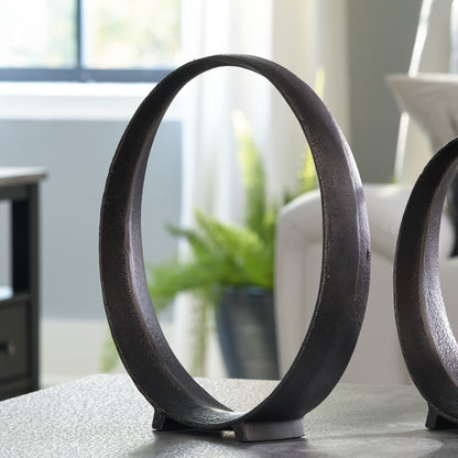 Myers Furniture Outlet - Ashley Furniture - Ryandale Sculpture - Sculpture (2/CS) / Antique Black - A2000498