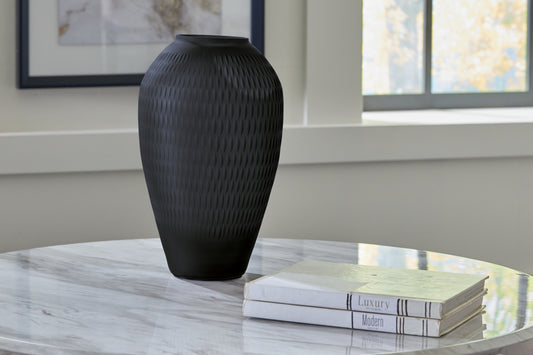 Myers Furniture Outlet - Ashley Furniture - Etney Vase - Vase / Slate - A2000510