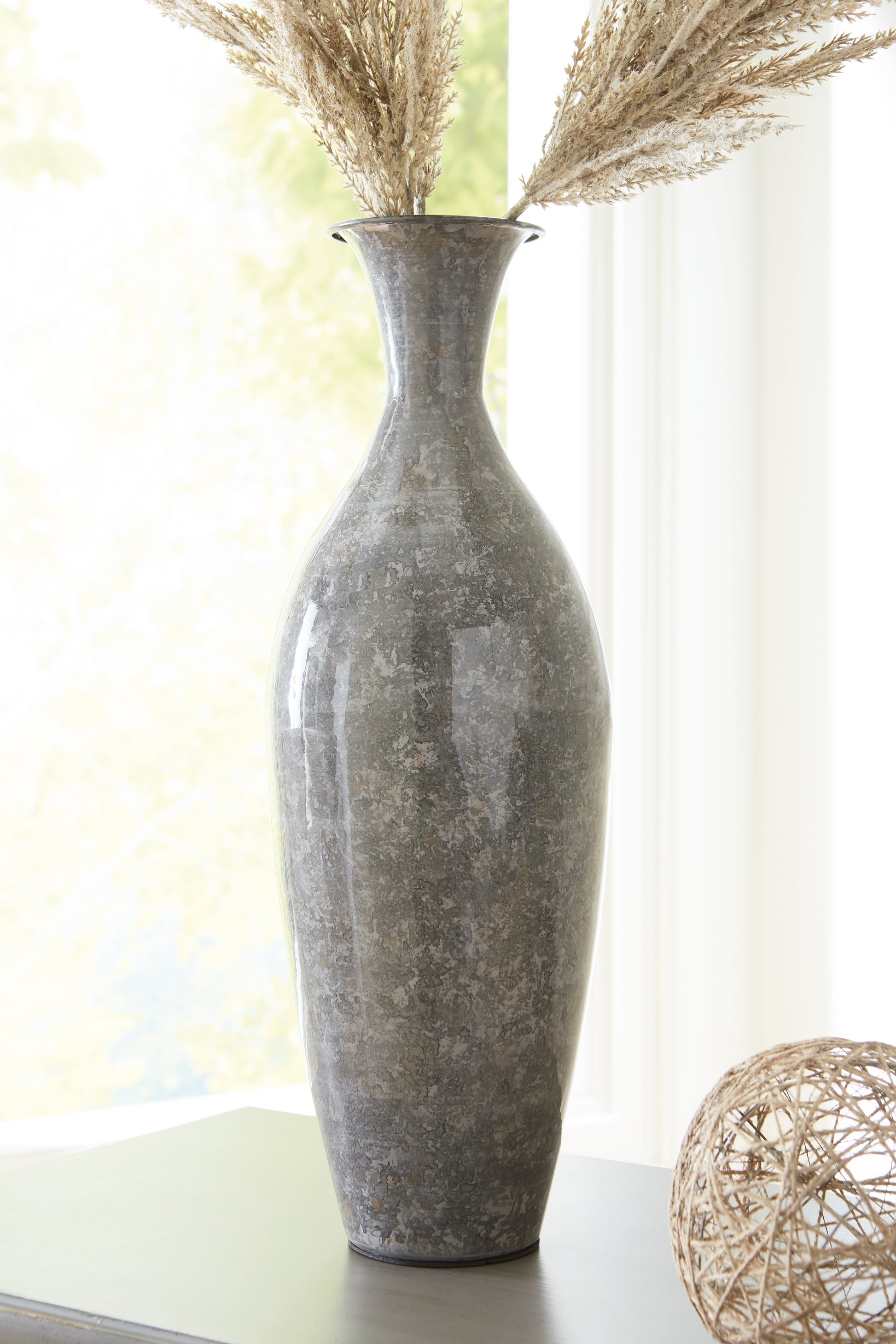 Myers Furniture Outlet - Ashley Furniture - Brockwich Vase - Vase / Antique Gray - A2000589