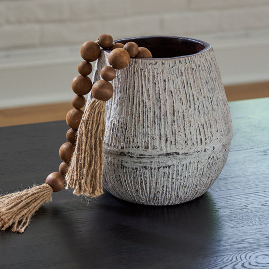 Myers Furniture Outlet - Ashley Furniture - Claymount Vase - Vase / Distressed Brown - A2000635