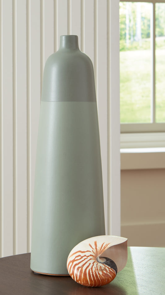 Myers Furniture Outlet - Ashley Furniture - Peerland Vase - Vase / Sage Green - A2000656