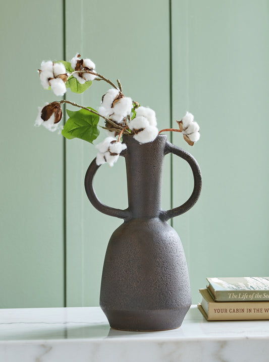 Myers Furniture Outlet - Ashley Furniture - Aadeen Vase - Vase / Distressed Brown - A2000673
