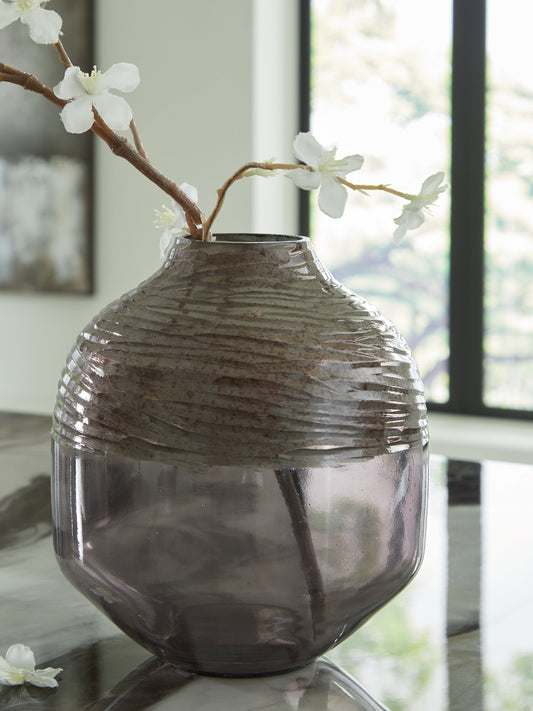 Myers Furniture Outlet - Ashley Furniture - Harpwick Vase - Vase / Iridescent Gray - A2000725