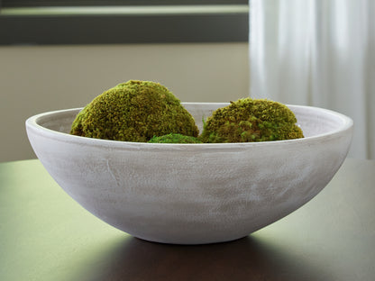 Myers Furniture Outlet - Ashley Furniture - Meadie Bowl - Bowl / Distressed White - A2000789
