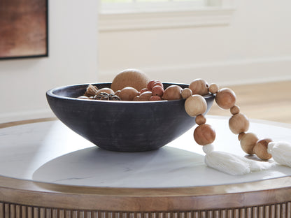 Myers Furniture Outlet - Ashley Furniture - Meadie Bowl - Bowl / Distressed Black - A2000792