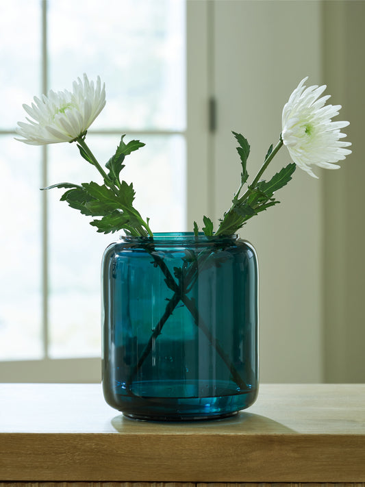 Myers Furniture Outlet - Ashley Furniture - Inisland Vase - Vase Set (Set of 2) / Teal - A2000797A1