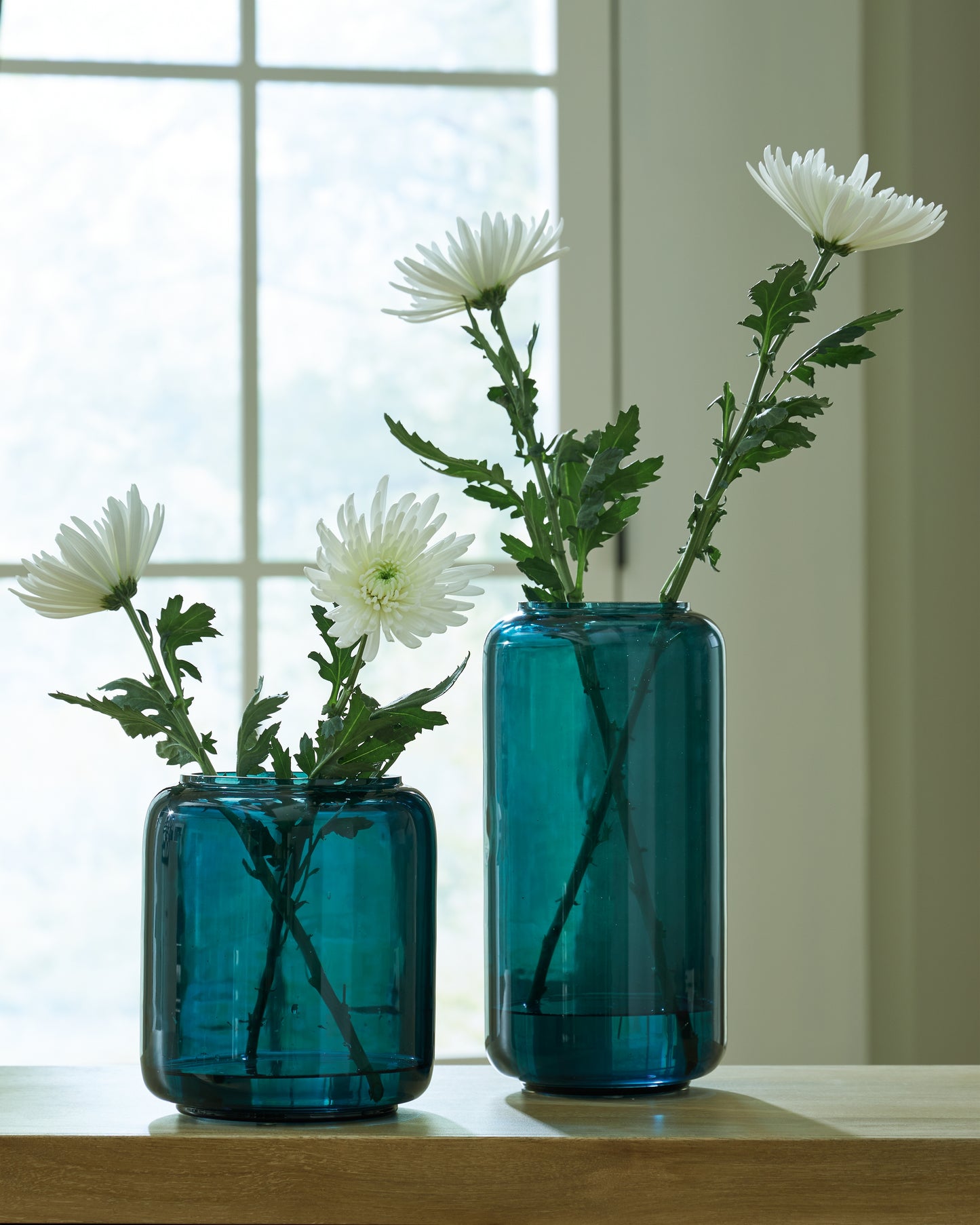 Myers Furniture Outlet - Ashley Furniture - Inisland Vase - Vase Set (Set of 2) / Teal - A2000797A1