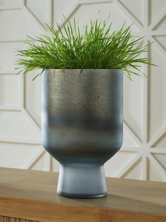 Myers Furniture Outlet - Ashley Furniture - Pennmore Vase - Vase / Antique Blue - A2000813