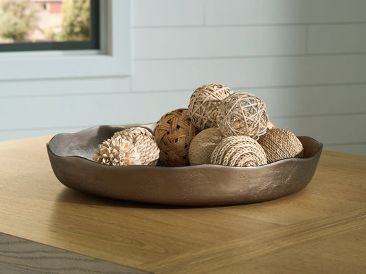 Myers Furniture Outlet - Ashley Furniture - Wallmen Tray - Tray / Champagne Gold Finish - A2000817