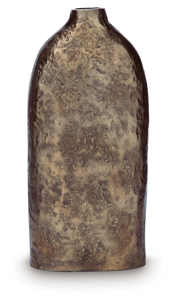 Myers Furniture Outlet - Ashley Furniture - Wallmond Vase - Vase / Antique Brass Finish - A2000822