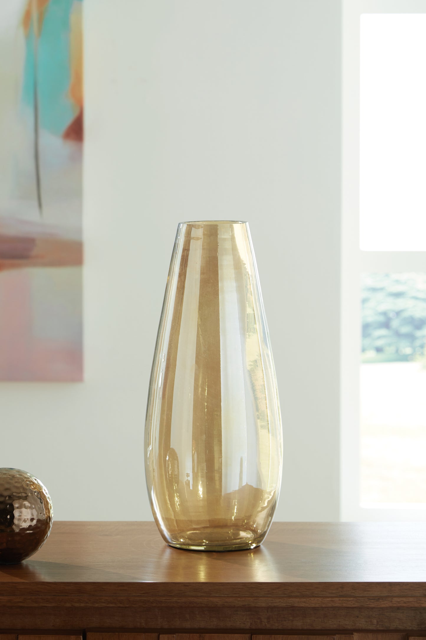 Myers Furniture Outlet - Ashley Furniture - Rhettman Vase - Vase / Amber - A2900005