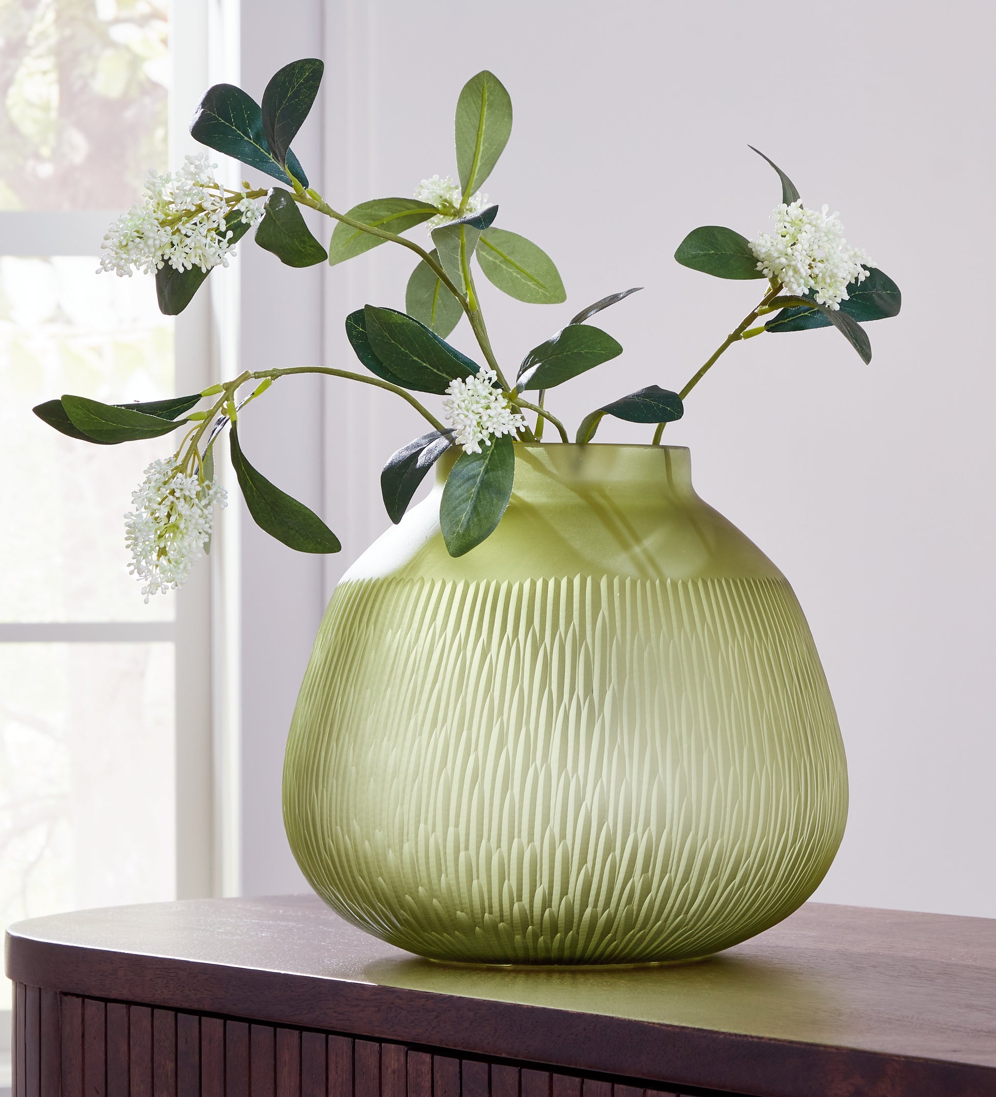 Myers Furniture Outlet - Ashley Furniture - Scottyard Vase - Vase / Olive Green - A2900007