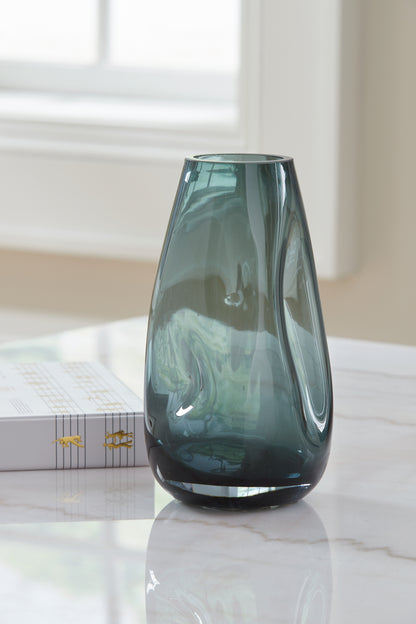 Myers Furniture Outlet - Ashley Furniture - Beamund Vase - Vase (2/CS) / Teal Blue - A2900010
