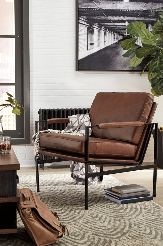 Myers Furniture Outlet - Ashley Furniture - Puckman Accent Chair - Accent Chair / Black - A3000192