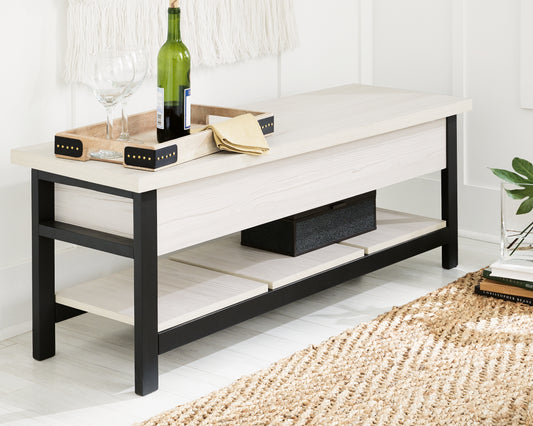 Myers Furniture Outlet - Ashley Furniture - Rhyson Storage Bench - Storage Bench / White / 48"W x 16"D x 18"H - A3000312