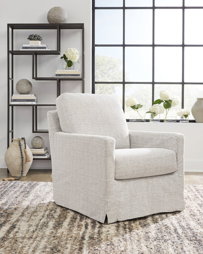 Myers Furniture Outlet - Ashley Furniture - Nenana Next-Gen Nuvella Swivel Glider Accent Chair - Swivel Glider Accent Chair / Denim - A3000646