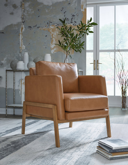 Myers Furniture Outlet - Ashley Furniture - Numund Accent Chair - Accent Chair / Caramel - A3000670
