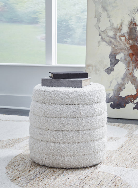 Myers Furniture Outlet - Ashley Furniture - Duntler Living Room - Storage Ottoman / Ivory - A3000678