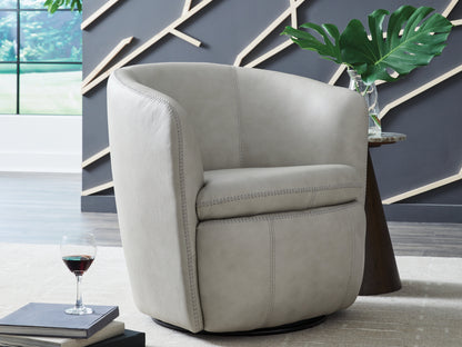 Myers Furniture Outlet - Ashley Furniture - Kierreys Swivel Accent Chair - Swivel Accent Chair / Bone - A3000703