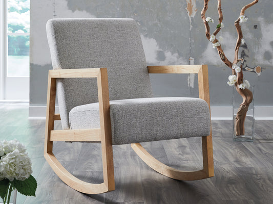 Myers Furniture Outlet - Ashley Furniture - Wychworth Accent Chair - Accent Chair / Gray/Natural - A3000745