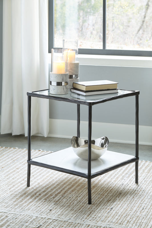 Myers Furniture Outlet - Ashley Furniture - Ryandale Accent Table - Accent Table / Antique Brass Finish - A4000442