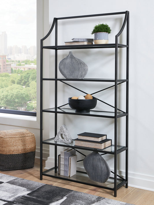 Myers Furniture Outlet - Ashley Furniture - Dakerwell Bookcase - Bookcase / Antique Black - A4000557