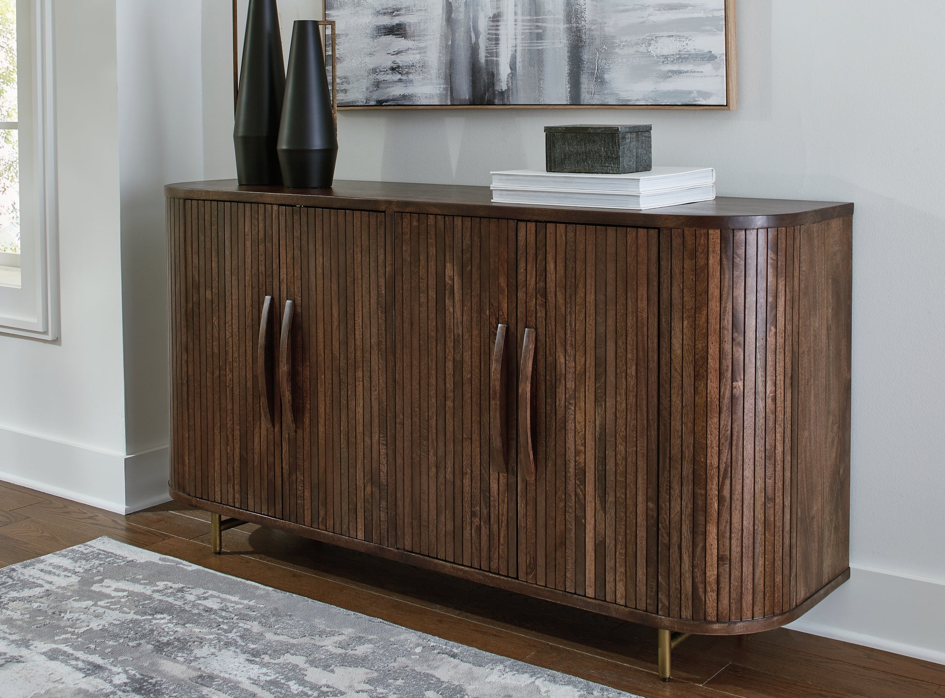 Myers Furniture Outlet - Ashley Furniture - Amickly Accent Cabinet - Accent Cabinet / Dark Brown - A4000571
