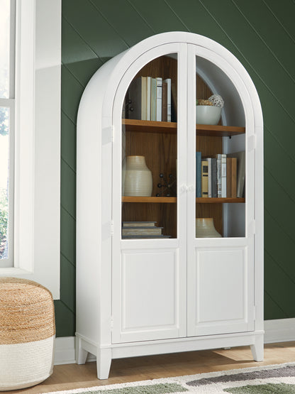 Myers Furniture Outlet - Ashley Furniture - Dagandale Accent Cabinet - Accent Cabinet / White/Natural - A4000598