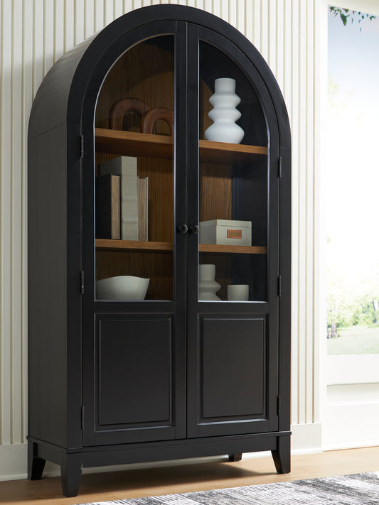 Myers Furniture Outlet - Ashley Furniture - Dagandale Accent Cabinet - Accent Cabinet / Natural/Black - A4000705