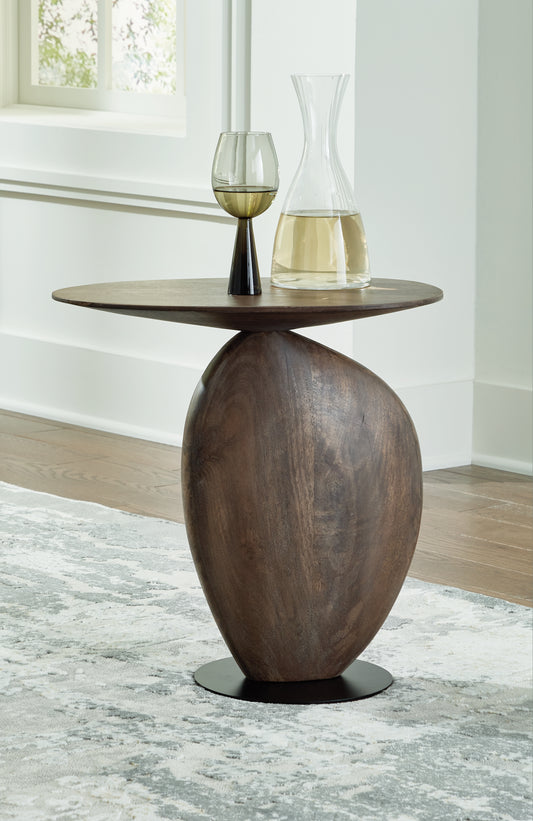 Myers Furniture Outlet - Ashley Furniture - Cormmet Accent Table - Accent Table / Brown/Black - A4000612