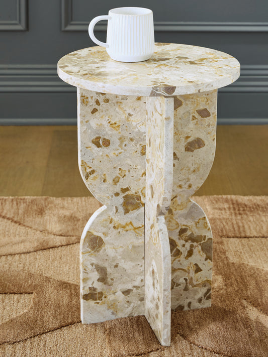 Myers Furniture Outlet - Ashley Furniture - Treygan Accent Table - Accent Table / Beige - A4000647