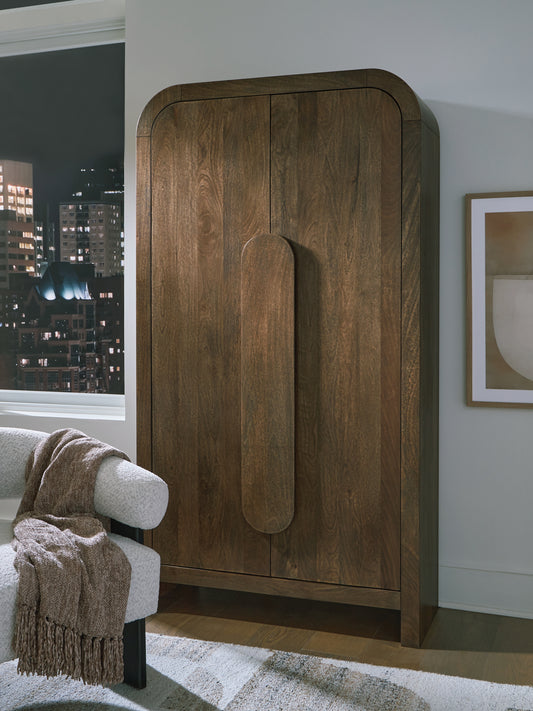 Myers Furniture Outlet - Ashley Furniture - Thoren Accent Cabinet - Accent Cabinet / Medium Brown - A4000699