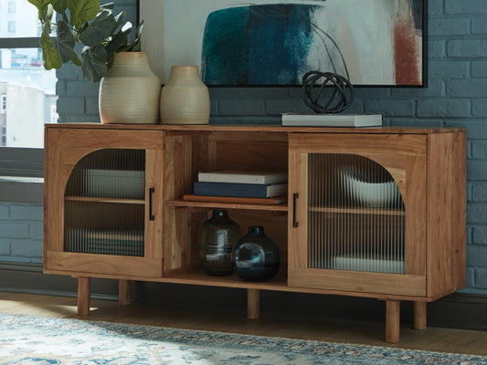 Myers Furniture Outlet - Ashley Furniture - Adway Accent Cabinet - Accent Cabinet / Natural Brown - A4000709